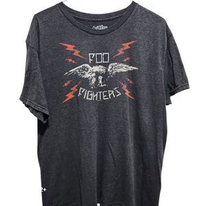 Foo Fighters Graphic Tee XL Gray Band T Shirt Eagle‎ Lightning Rock Grunge
